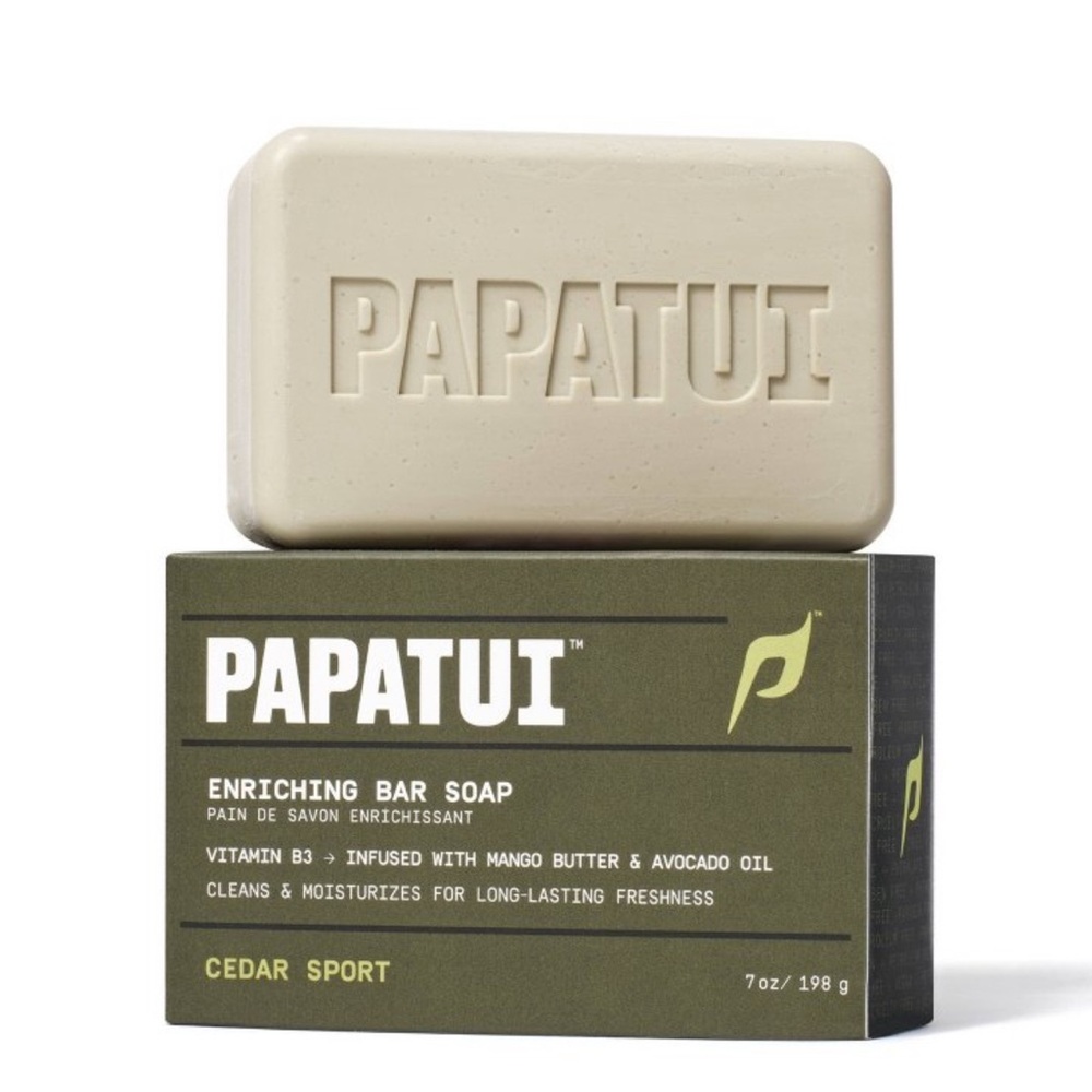 Papatui Enriching Bar Soap cedar sport 7oz Dwayne "The Rock" Johnson
